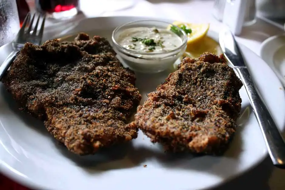 Carp fillet in a poppy-seed coat