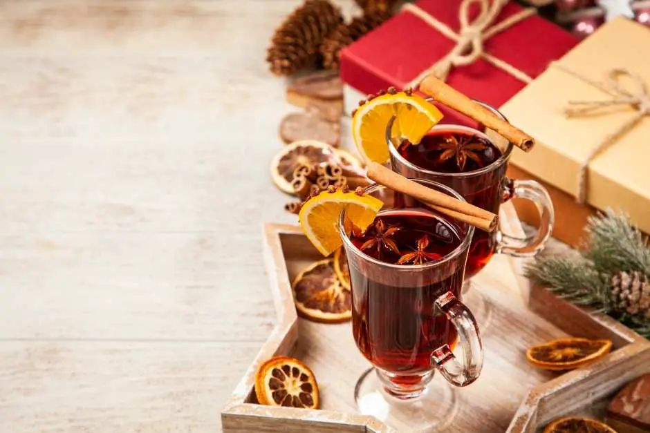 classic spiced wine with star anise and cinnamon