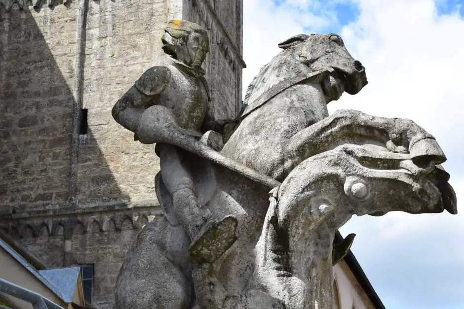 Medieval town of Ochsenfurt and its sights in the city center