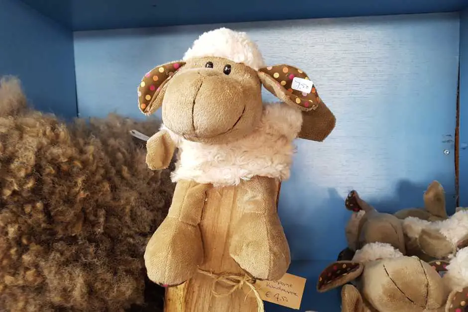 Souvenirs made from the wool of Texel sheep