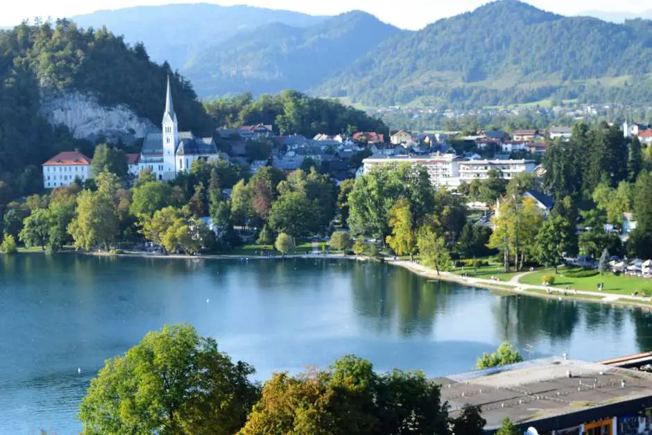 Hiking at the lake is one of the Lake Bled activities during a Pentecost holiday
