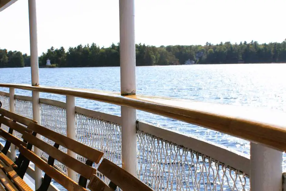 An Bord der Segwyn auf dem Muskoka Lake