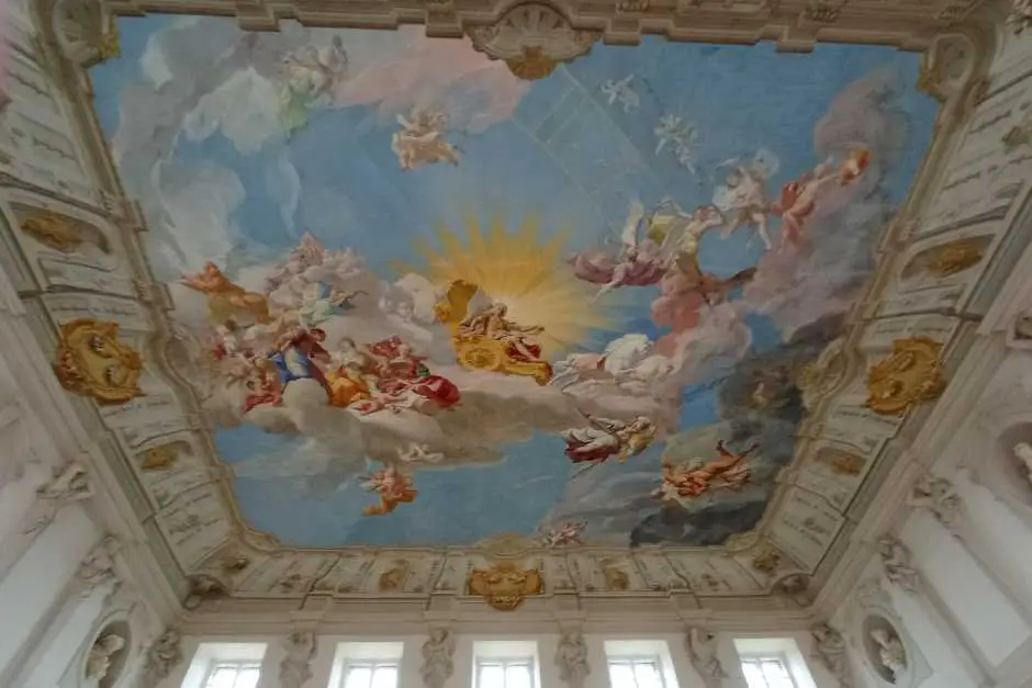 Göttweig Abbey in the Wachau - ceiling painting by Paul Troger