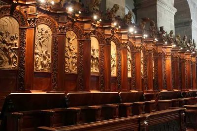 Choir stalls in the abbey Heiligenkreuz