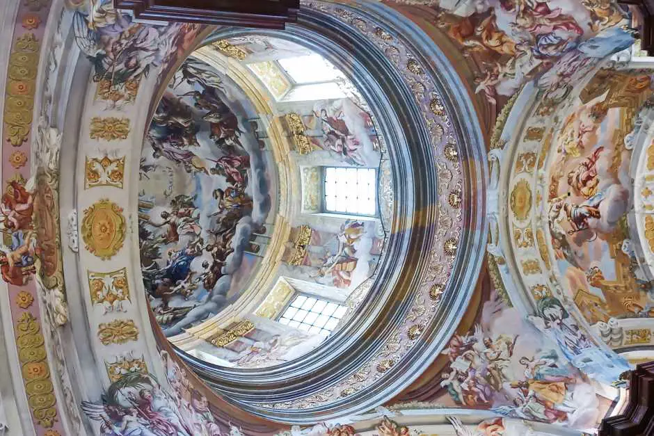 Ceiling painting by Johann Michael Rottmayr