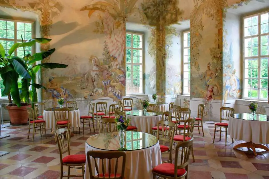 Garden café at Melk Abbey