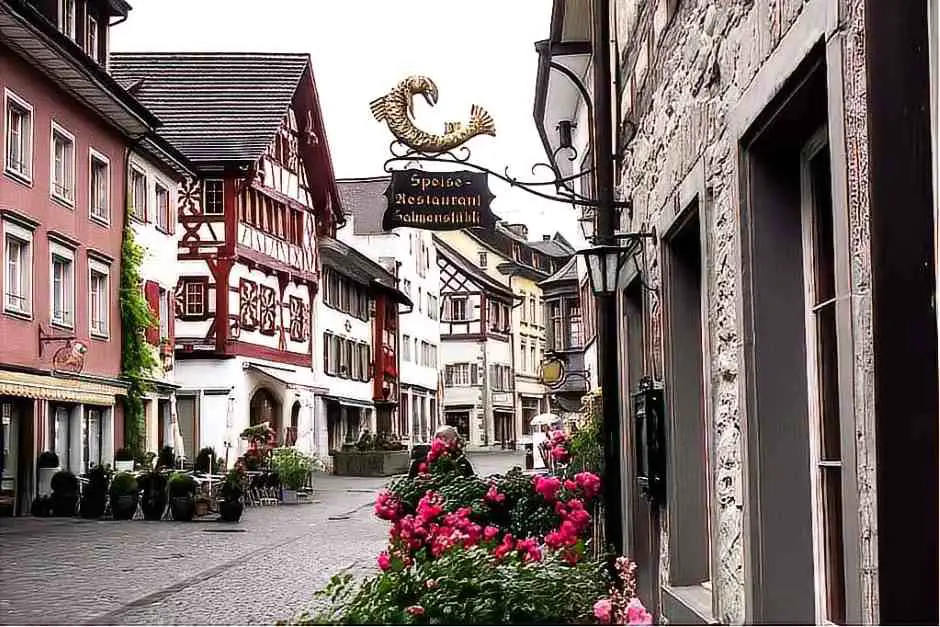 Restaurant in der Altstadt von Stein am Rhein