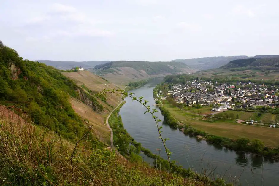 Hiking on the Moselle near Plünderich