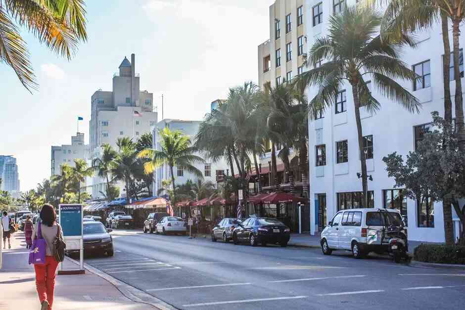 Ocean Drive Art Deco Viertel Miami Beach