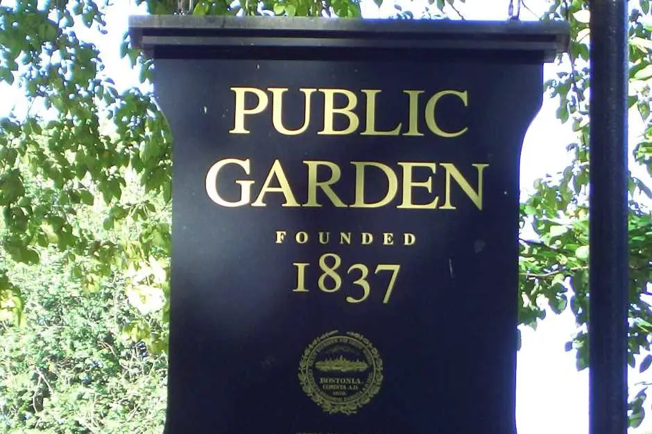 Der Public Garden - Free Things to do in Boston