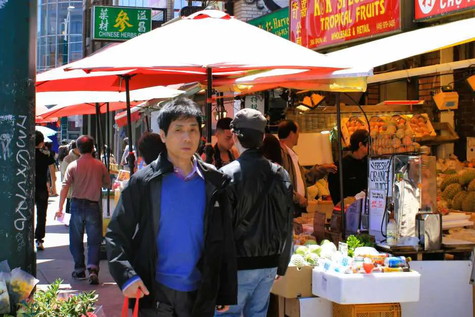 Shopping at the market