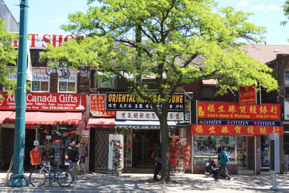Shops in Toronto Chinatown
