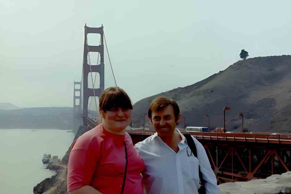 Petar and Monika at the Golden Gate