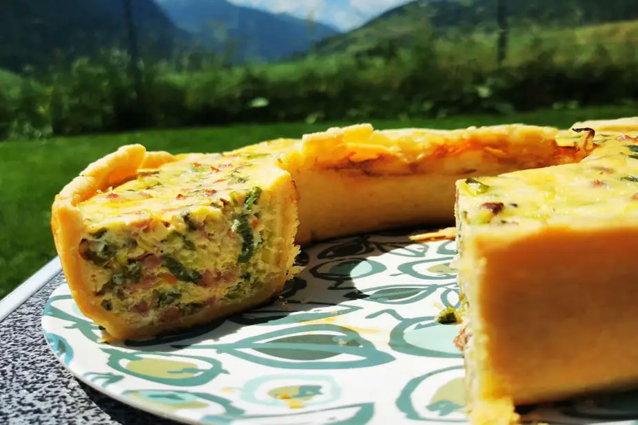 Quiche Lorraine recipe for the Omnia oven