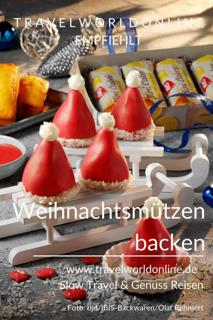 Weihnachtsmützen backen