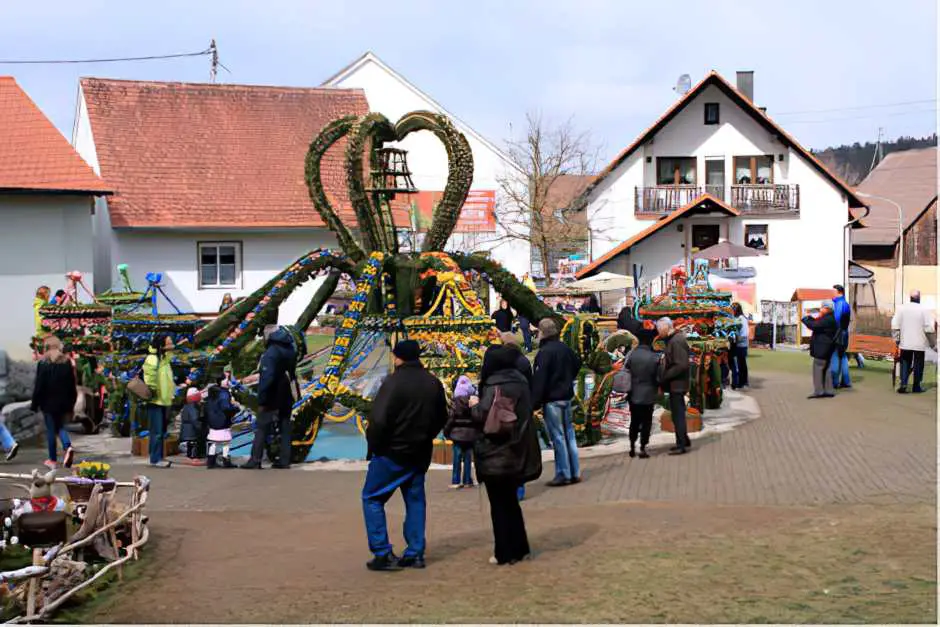 Easter fountain in Franconia