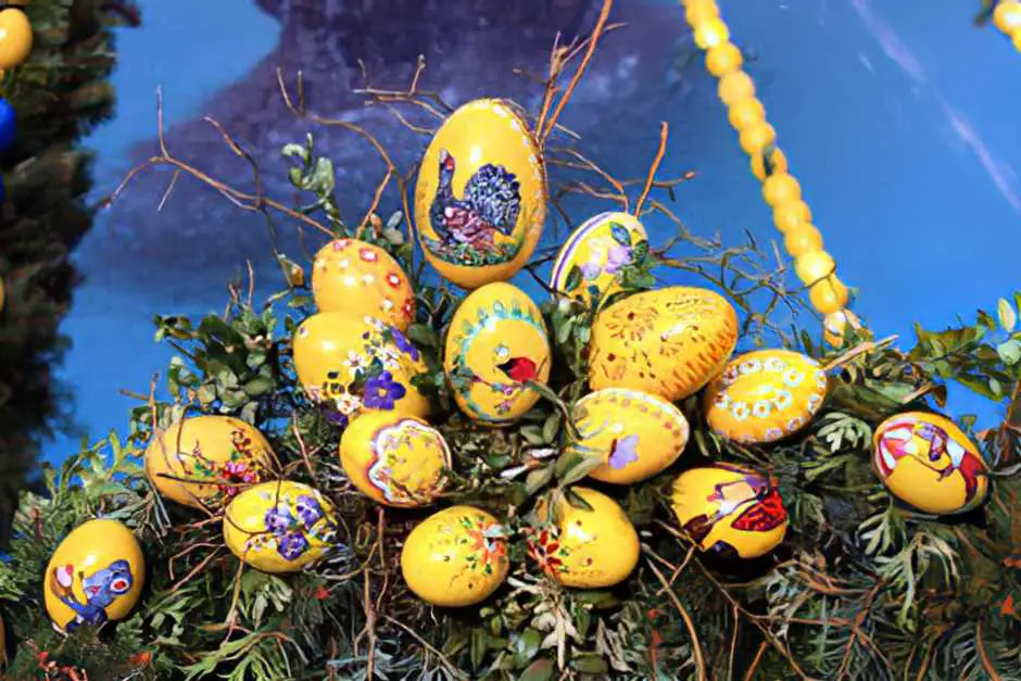 Easter fountain in Franconia