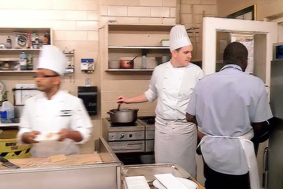 Things got hectic in the patisserie of the hotel kitchen of the Hotel Chateau Laurier in Ottawa