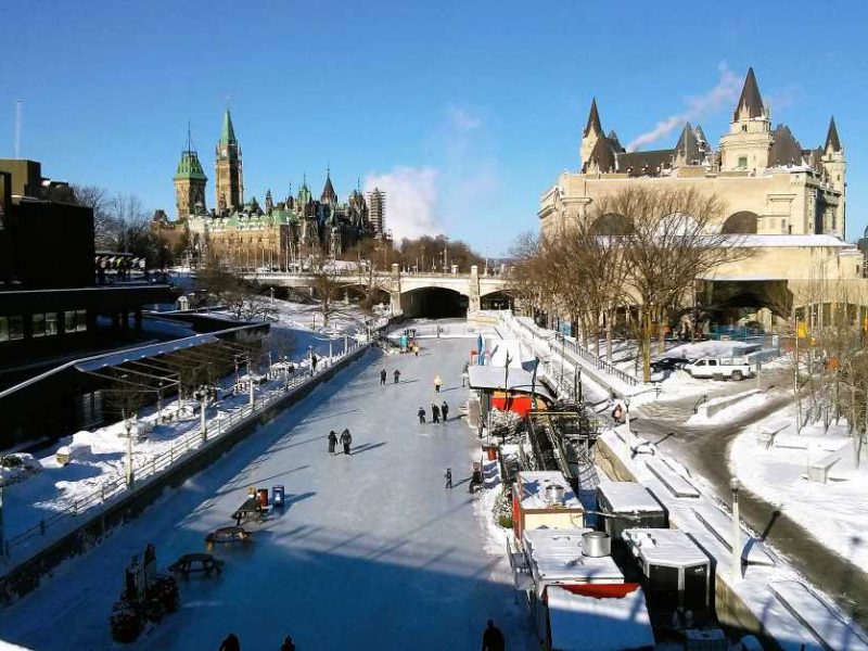 Winterlude Ottawa vacation in the winter