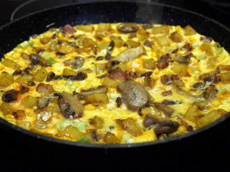 Omelet recipe with mushrooms