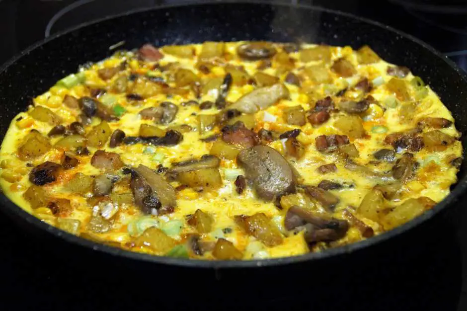 Omelette Rezept mit Pilzen