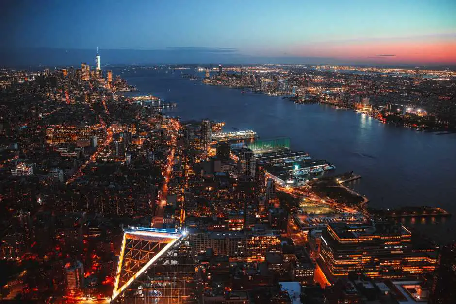 Ausblick von The Edge auf den Hudson River