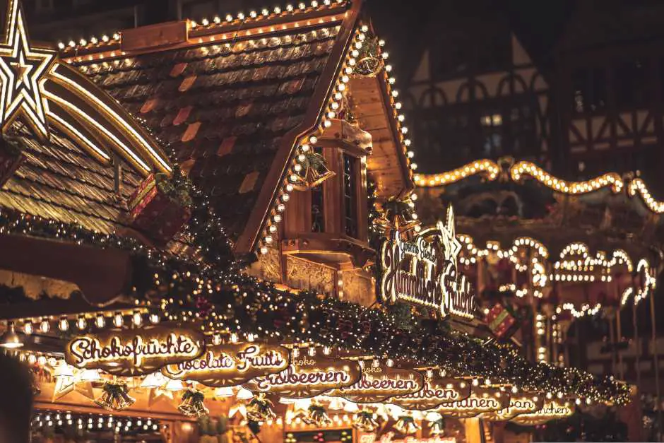 Weihnachtsmärkte in Deutschland wie hier in Frankfurt