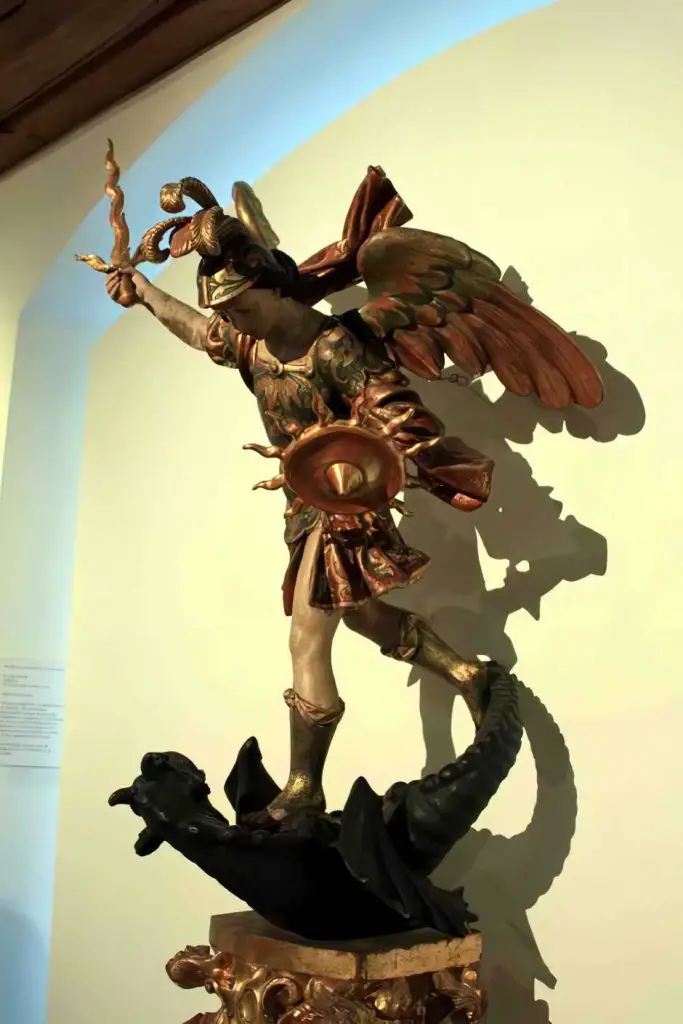 Baroque dragon slayer in the museum in the Kornhaus