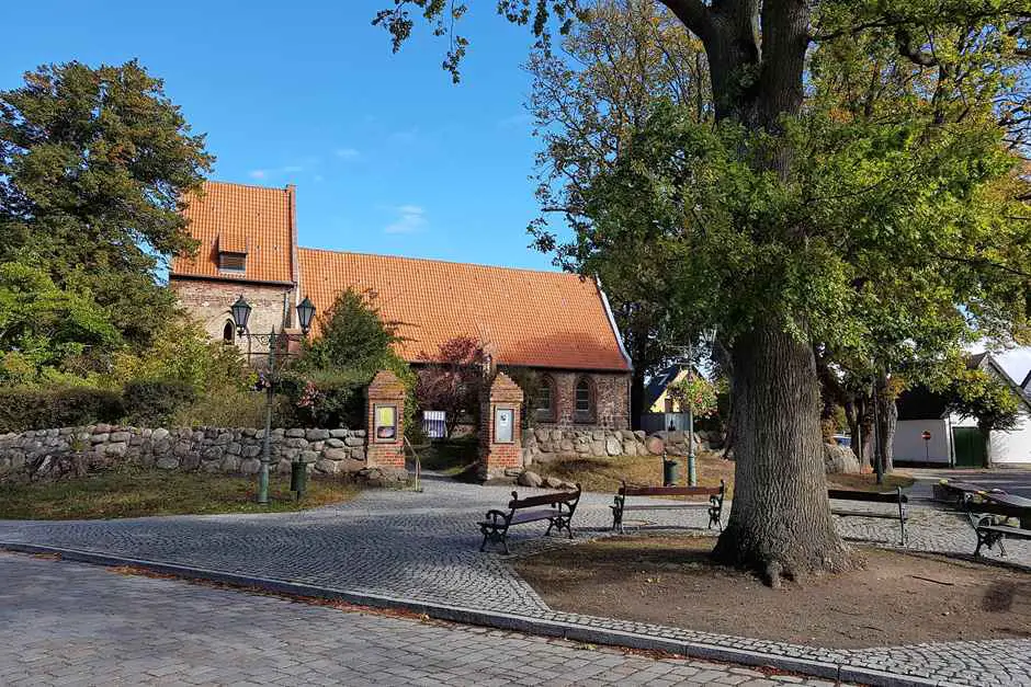 Village green in Koserow - one of Usedom Island's sights