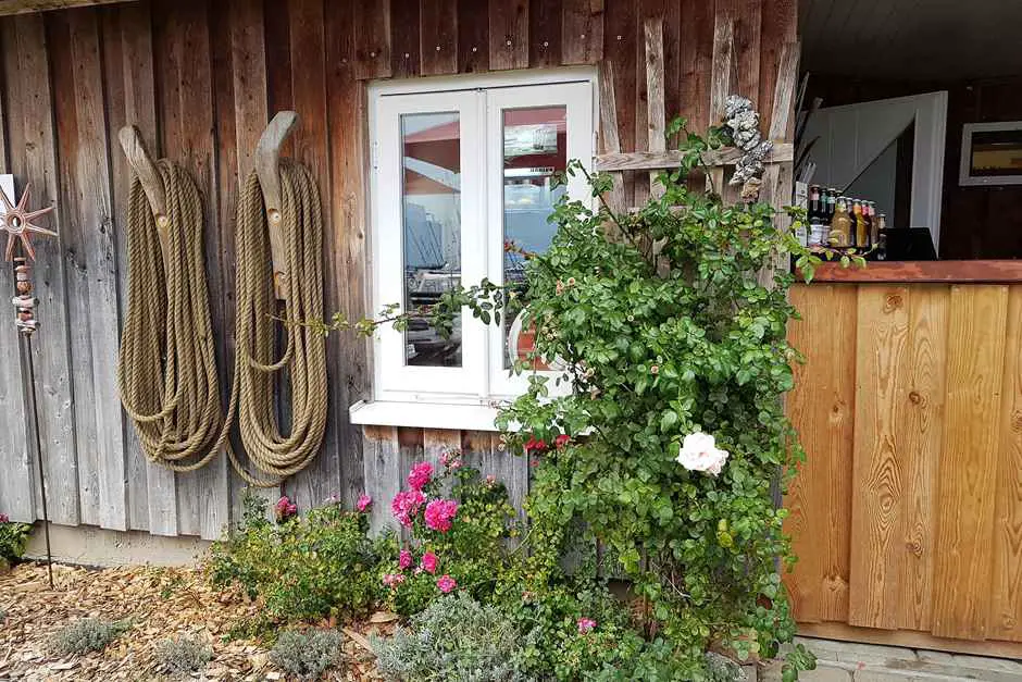 Imbiss im Krummin, eine der Sehenswürdigkeiten auf Usedom, aber keines der Kaiserbäder