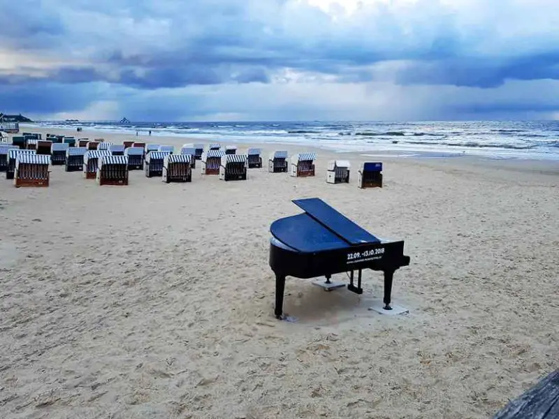 Piano on the beach - Usedom Island attractions