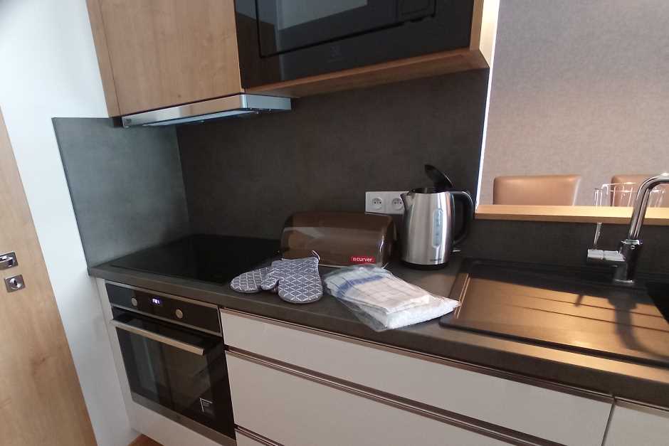 Kitchen of the Comfort Suite in Landal Marina Lipno