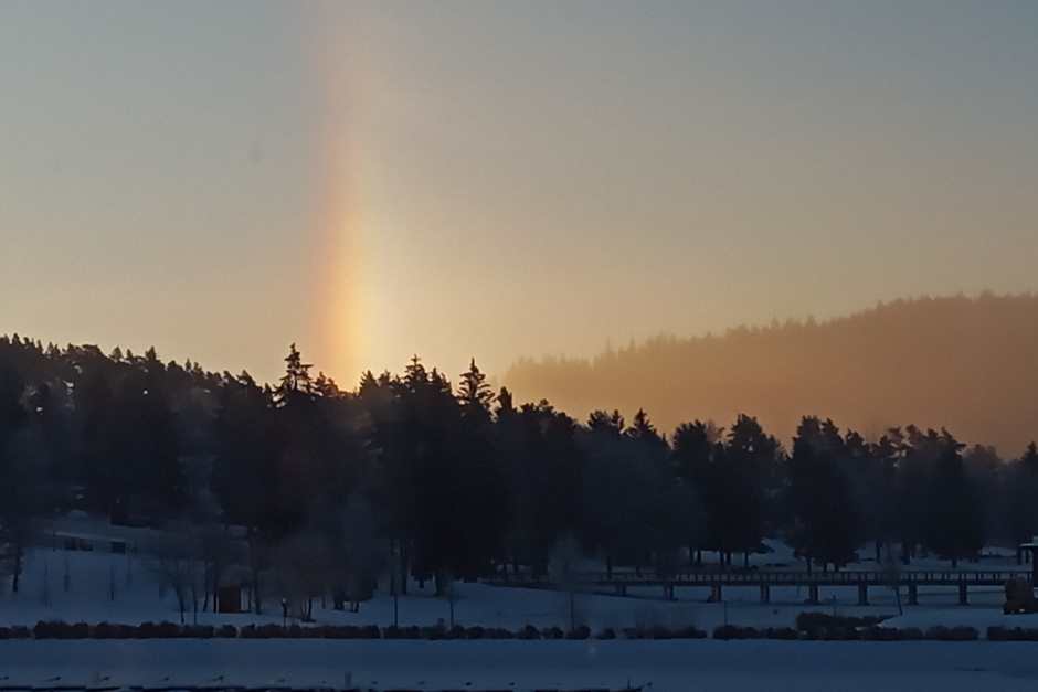 rainbow in the morning