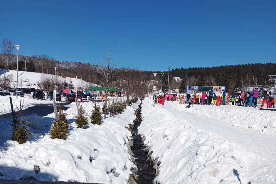 Skigebiet in Lipno