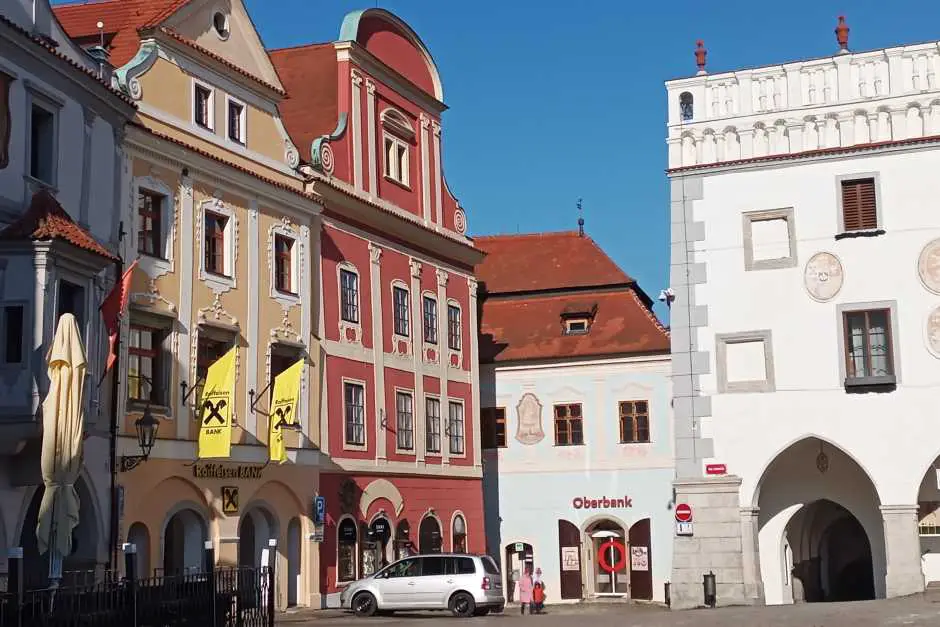 Stadtplatz in Cesky Krumlov