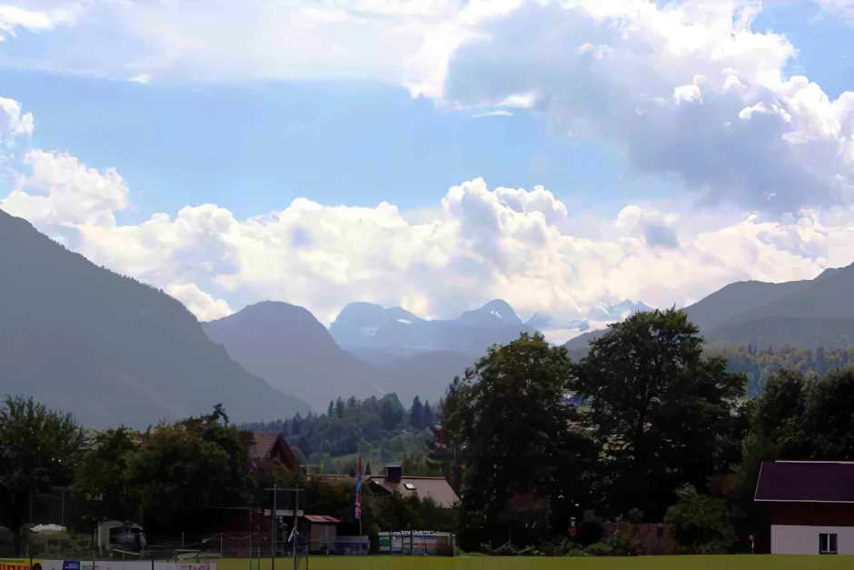 Blick auf den Dachstein von Altaussee