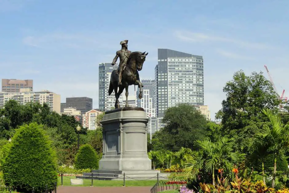 Boston Common in downtown Boston MA