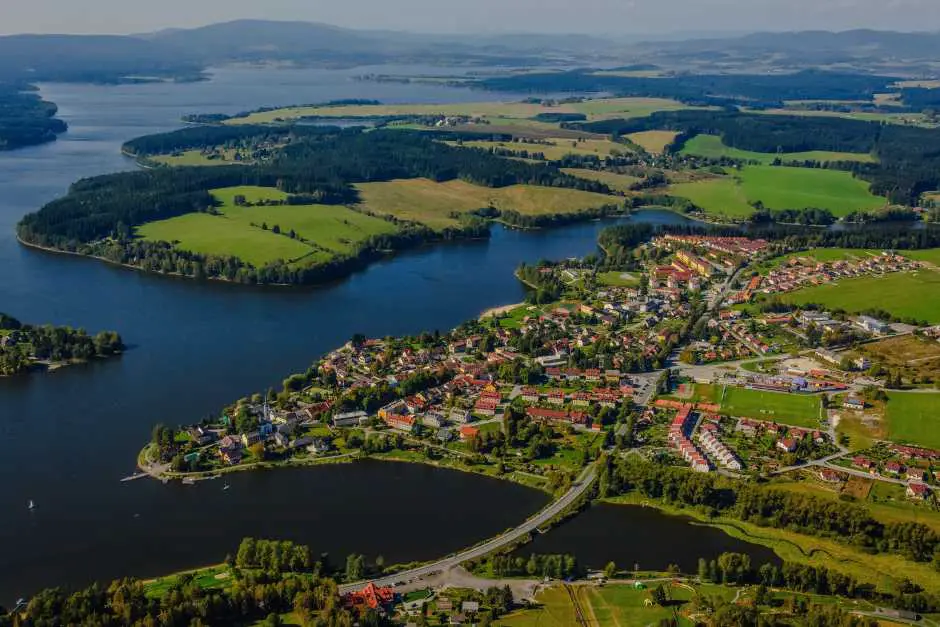 Frymburk at the Lipno Dam