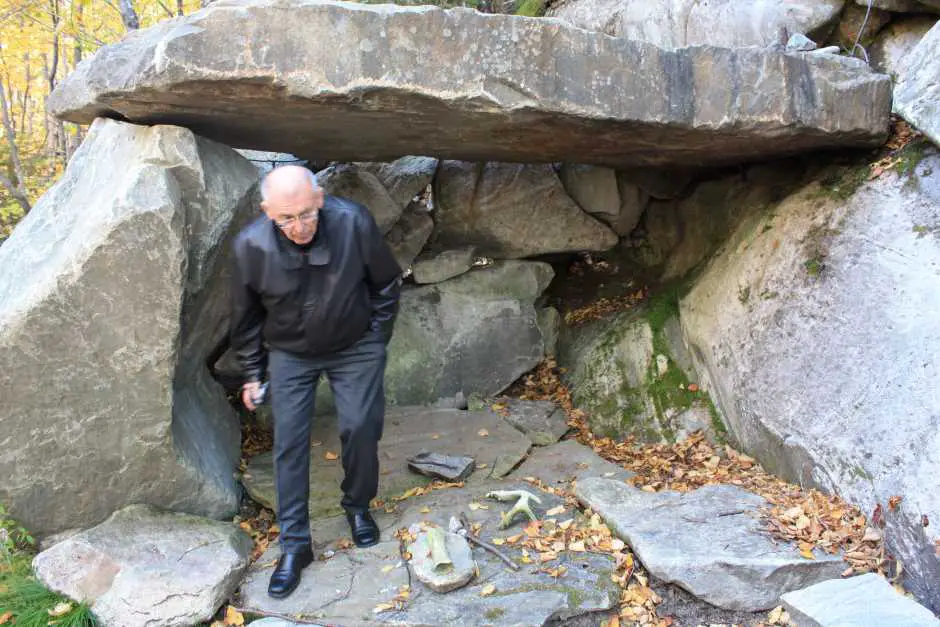 Petar in a shelter built by indigenous hunters