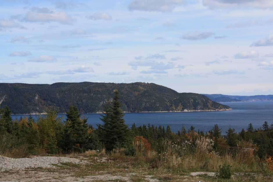 Der Sankt Lorenz Strom bei Baie Comeau, Ausgangsort des Trans Labrador Highway