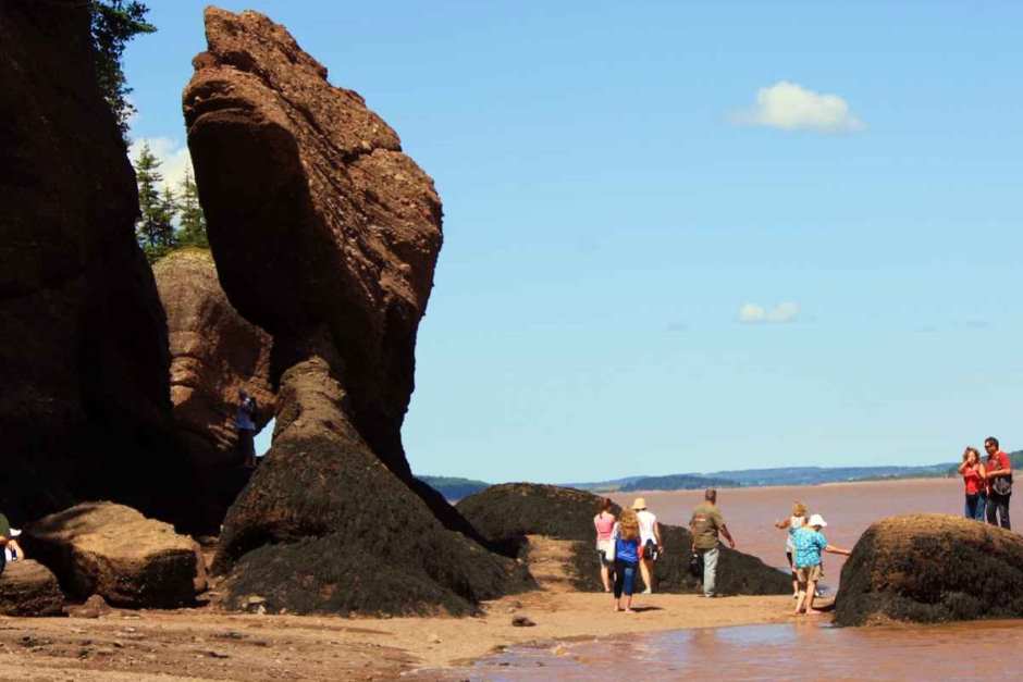 Hopewell Rocks in New Brunswick Canada