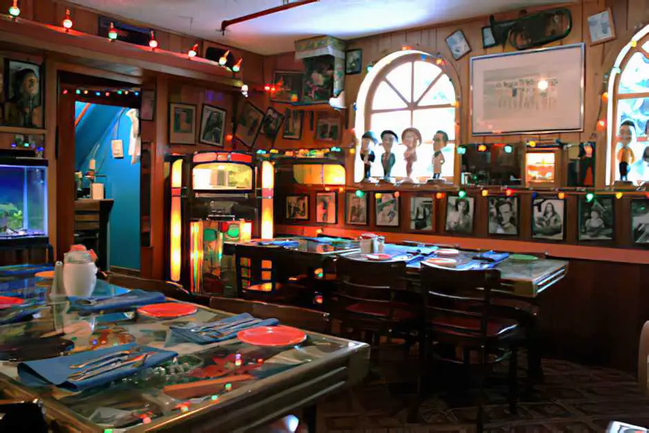 Hollywood-Memorabilia in unserem Teil des Restaurants