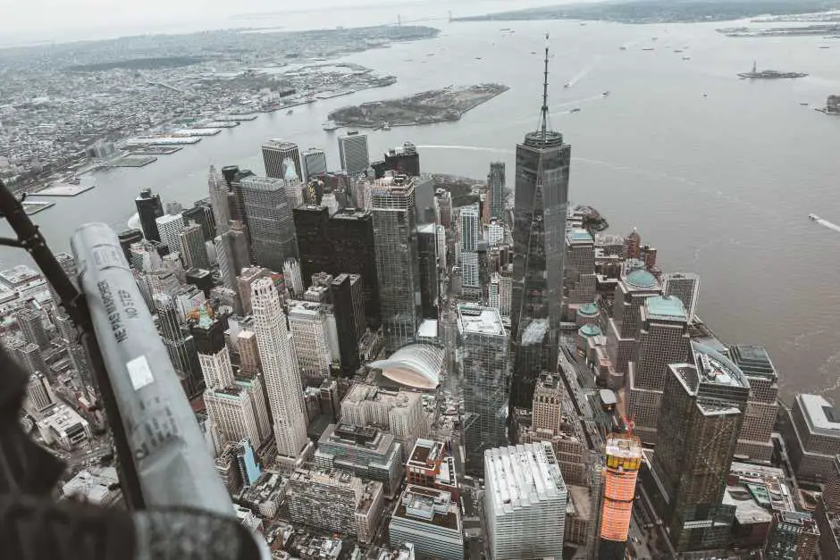 Sightseeing flight over New York