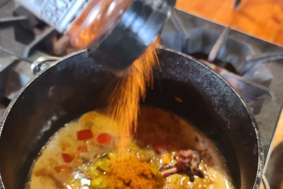 Dutch Oven Recipe Turkey & Green Chili Soup