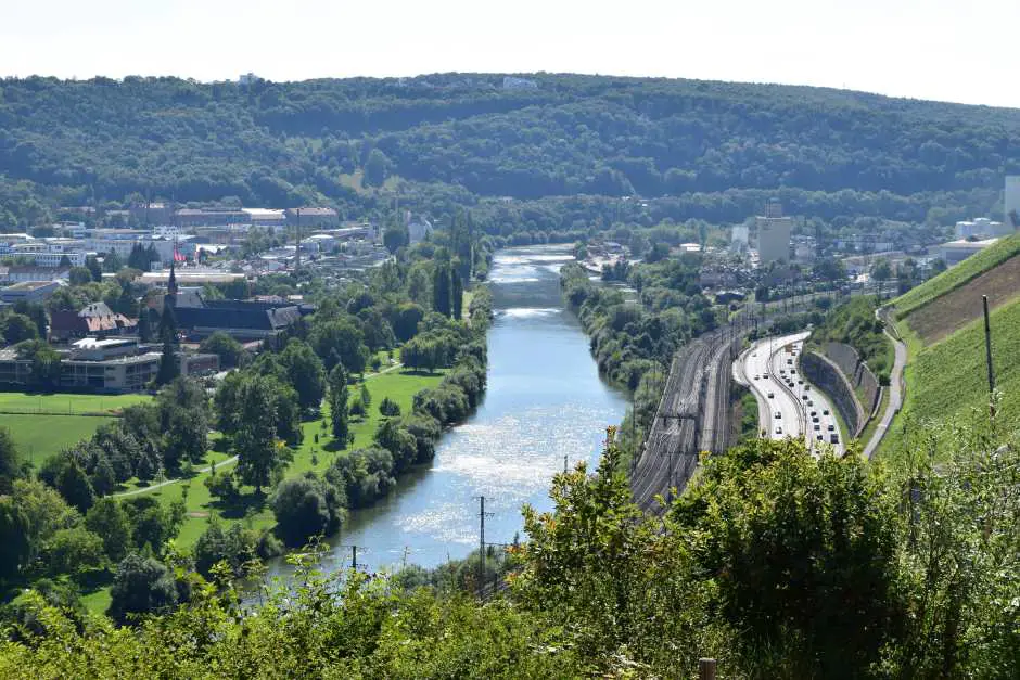 View of the Main during the Würzburg wine hike