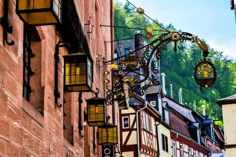 Half timbered details in Miltenberg