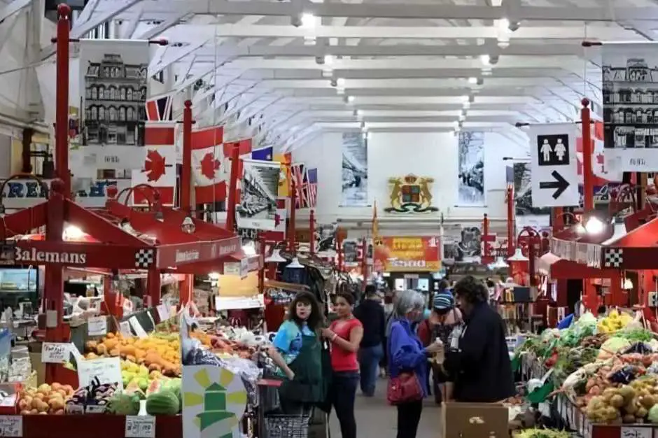 The market of St John New Brunswick: Lively bustle