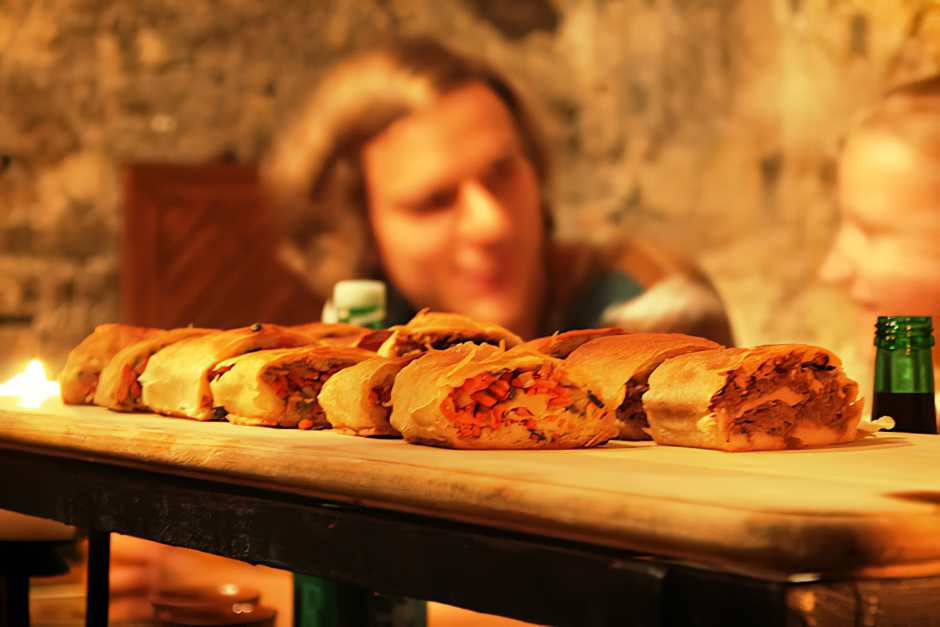 Vegetable pie with herbs