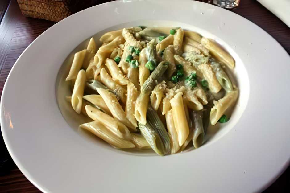 Pasta in a restaurant in Victoria on Vancouver Island