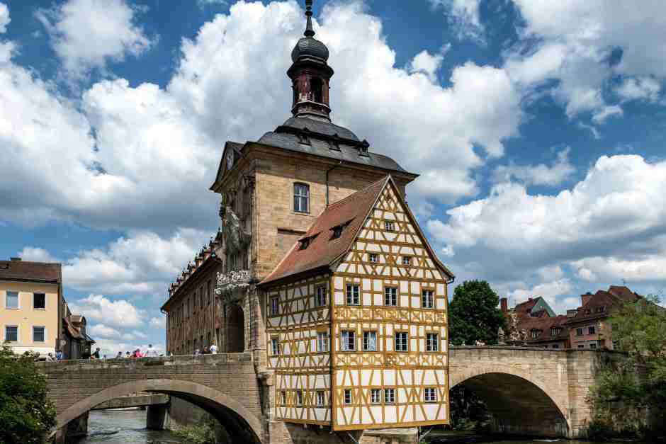 Historic Old Town of Bamberg in Bavaria